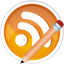 Rss update pencil edit social logo