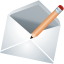 Mail email edit update pencil contact envelope