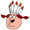 Peter griffin indian head