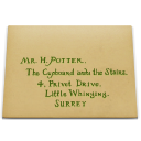 Letter log harry potter envelope