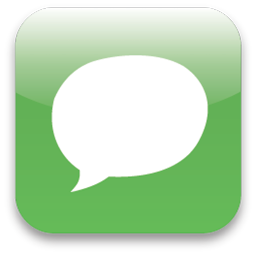 Chat social logo speech bubble