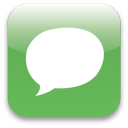 Chat social logo speech bubble