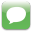 Chat social logo speech bubble