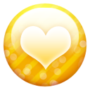 Gold button heart valentine love favourite fav