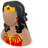 Wonder woman girl female customer user person face