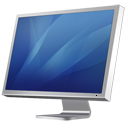 Cinema monitor display diagonal blue hardware