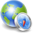 Network world globe internet earth compass map