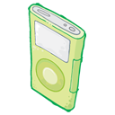 Ipod green player mp3