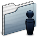 User person customer users folder graphite face