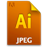 Document icon jpegfile file ai