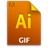 Giffile ai file icon document