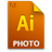 Icon photofile document file ai