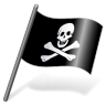 Pirates jolly roger flag