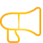 Yellow basic megaphone