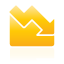 Yellow area chart down