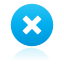 Button blue cross