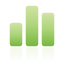 Green chart bar