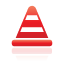 Traffic cone red