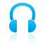 Headphone blue