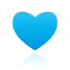 Heart blue