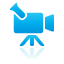 Blue camcorder