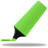 Green highlightmarker