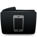 Folder iphone black