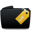 Black gif folder