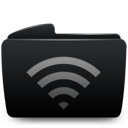 Folder wifi black