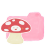 Mushroom candy folder