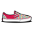 Vans retro dots magenta