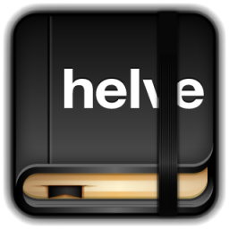 Moleskine helvetica book