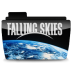 Folder falling tv skies