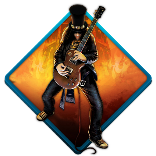 Music rock slash guitar guitar hero