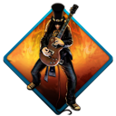 Music rock slash guitar guitar hero