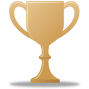 Bronze trophy award