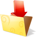 Folder downloads icon