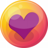 Heart purple