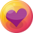 Heart purple