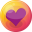 Heart purple