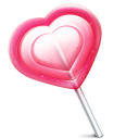 Heart love lolly