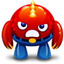 Red monster angry