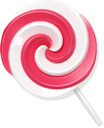 Lollypop candy red