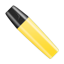 Highlighter pen cap marker shut yellow