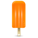 Orange cream ice