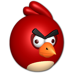 Angry red bird