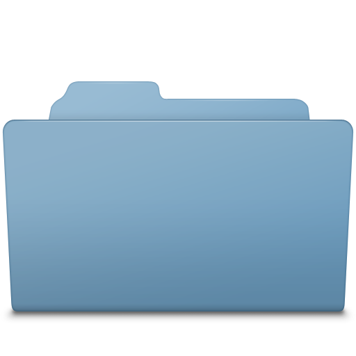 Blue folder open