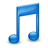 Blue music sidebar