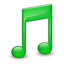 Green music sidebar