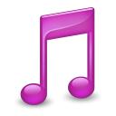 Purple music sidebar